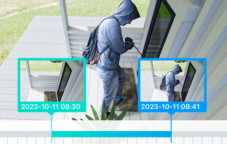 ZOSI C298 8MP/4MP Dual-Lens Wired WiFi PTZ Security Camera Outdoor Wide Angle 8X Hybrid Zoom AI Detection 360 Surveillane Camera