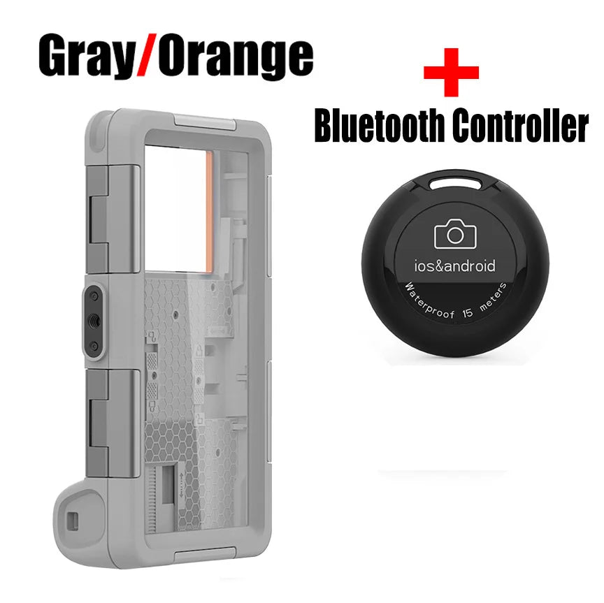 Underwater Phone Case for Xiaomi - IP68 Waterproof Seal Gray Shutter Tidesmit