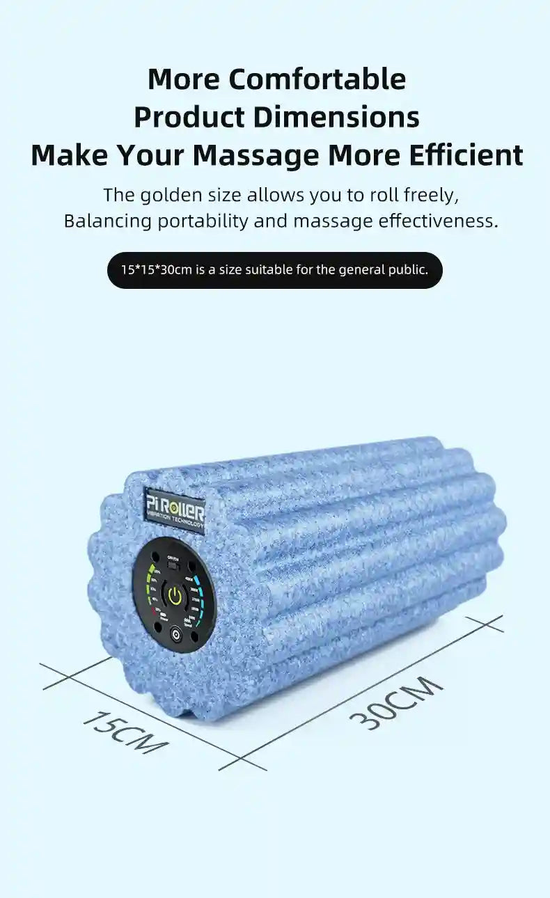Electric Foam Roller: Deep Tissue Muscle Massager with Heat Therapy Massage Roller Tidesmit