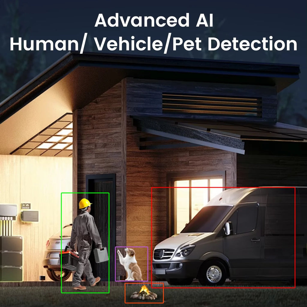 ZOSI 8MP 5MP PoE Outdoor IP Security Camera AI Detection Starlight Color Night Vision 4K 3K HD PTZ Video Surveillance Cam CCTV