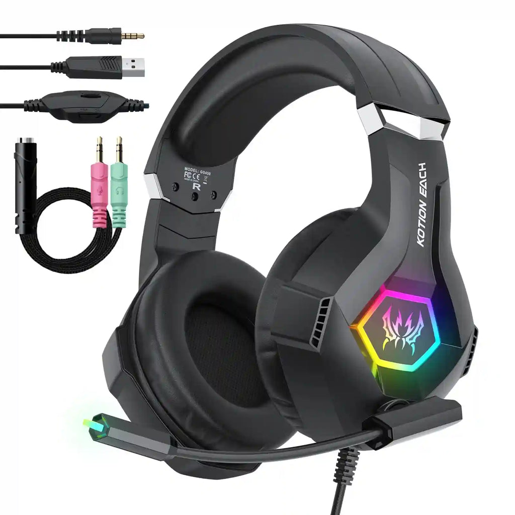 Wired Gaming Headset with 7.1 Surround Sound and Noise Canceling Mic Tidesmit