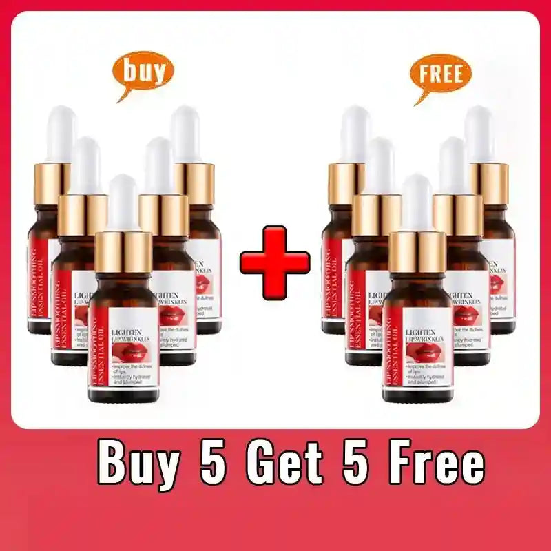 Lip Plumping Serum With Hyaluronic Acid - Hydrating Lip Treatment Lip Care Buy 5 Get 5 Free Tidesmit