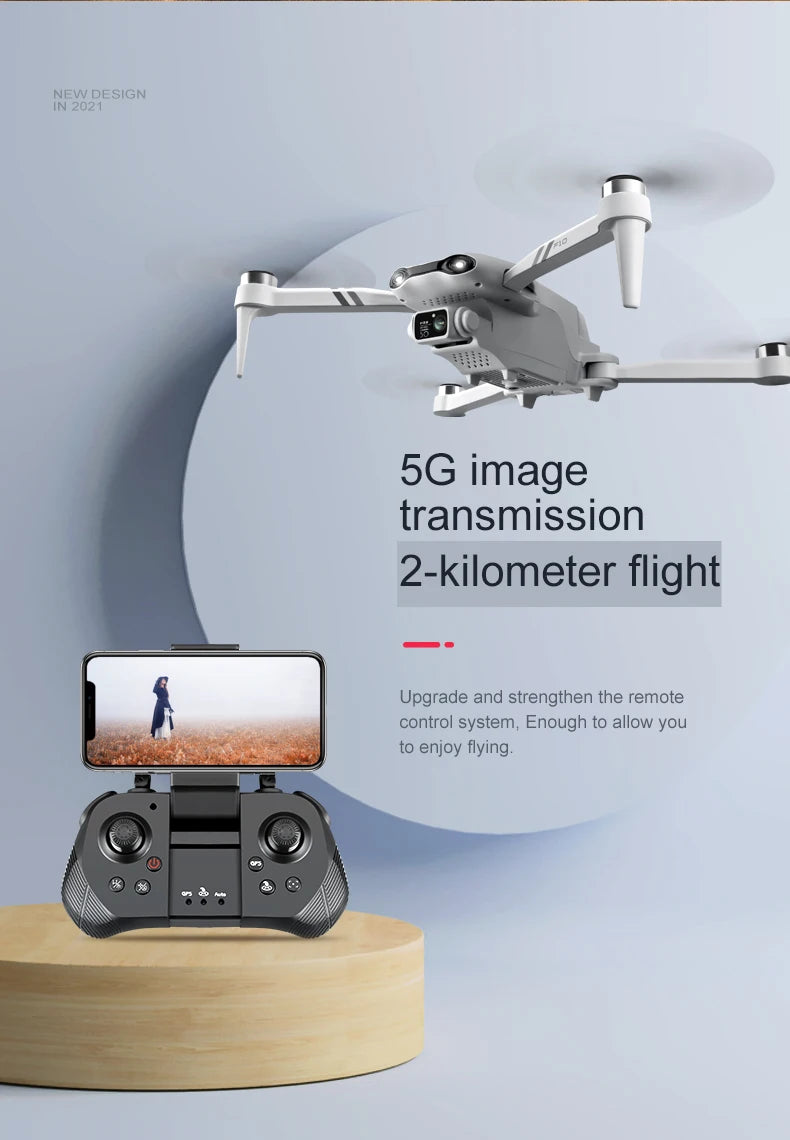 GPS Drone with 8K Dual Camera - Foldable Brushless Quadcopter Tidesmit