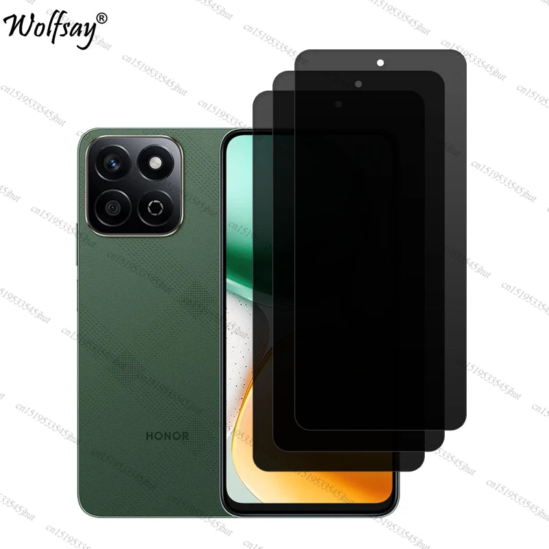 Privacy Screen Protector For Honor X7c 5G Anti-Spy Tempered Glass For Honor X7c 5G Camera Lens Film Glass For Honor X7c 5G Glass AE 3 Front Glass Tidesmit
