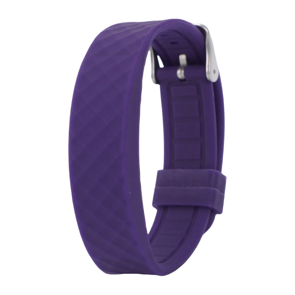 Vibrating Alarm Reminder USB Charging Watch LED Fitness Tracker Watch with Timer for Calories Sleep Tracking Purple
