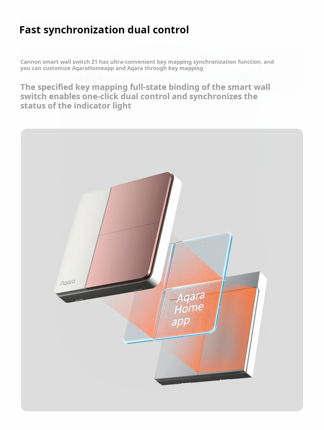 Aqara Smart Wall Switch Z1 More Control Zigbee 3.0 Compatible with Single Live/Neutral Wire Design Work With Mi Home HomeKit APP