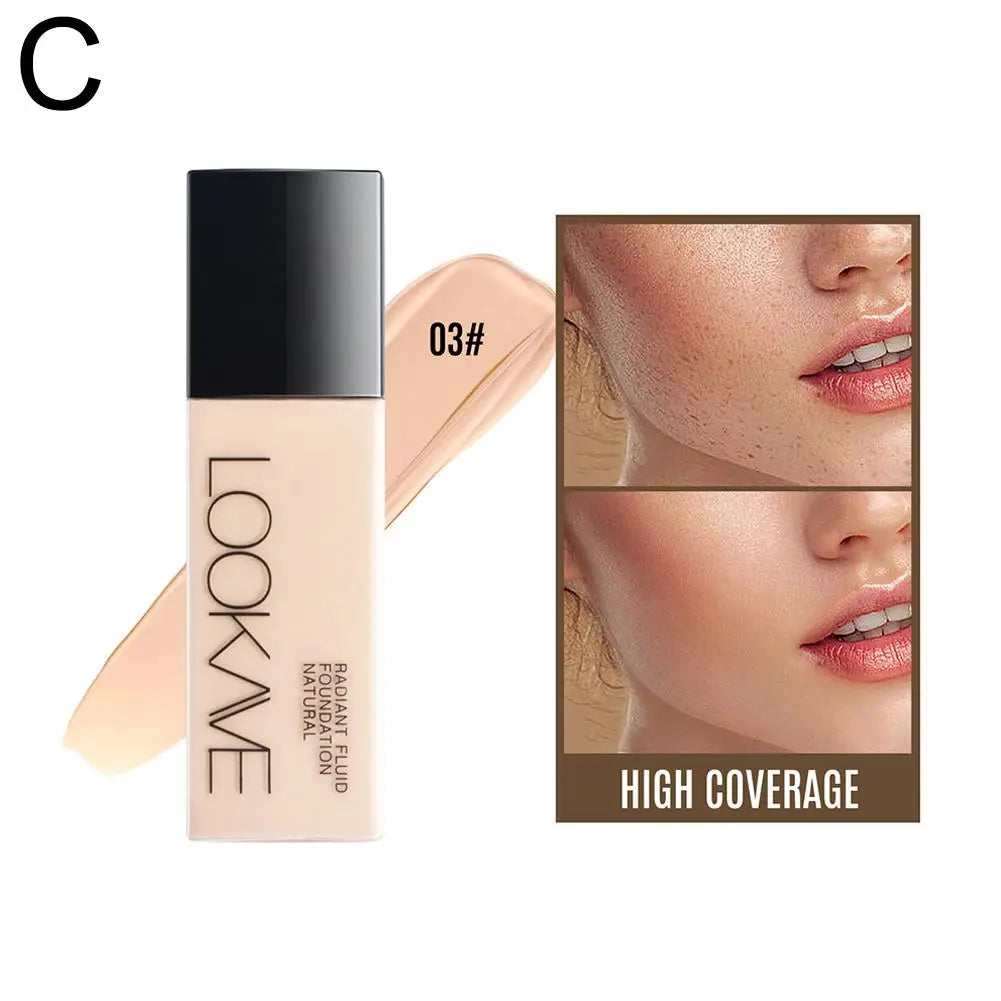 Tidesmit long lasting full coverage matte liquid foundation for natural skin finish and concealer coverage