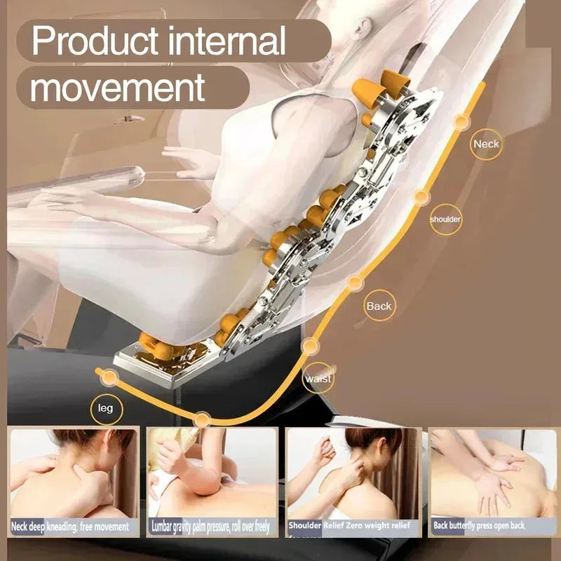 4D Massage Office Chair with Zero Gravity Recline and Heat Therapy Massage Chairs Tidesmit