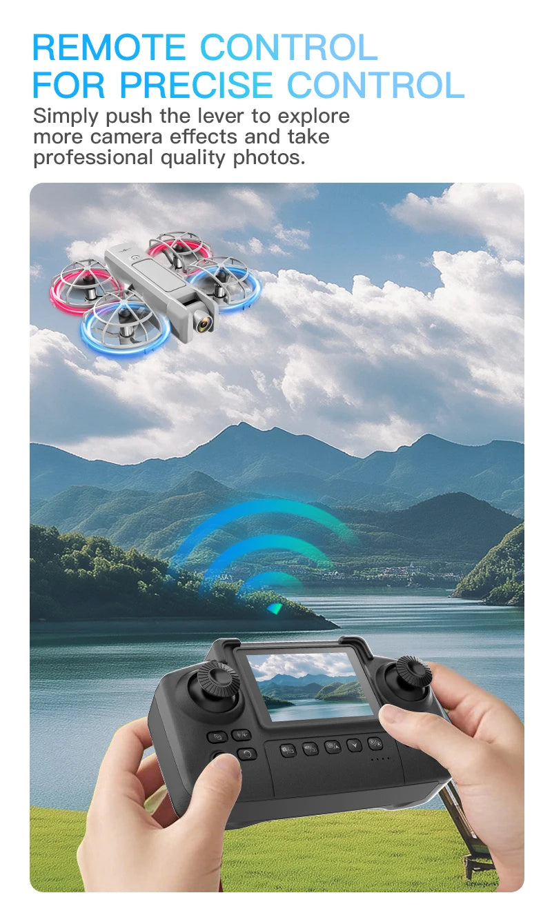 Mini RC Camera Drone with HD Lens & 3D Stunt Flight Modes Tidesmit