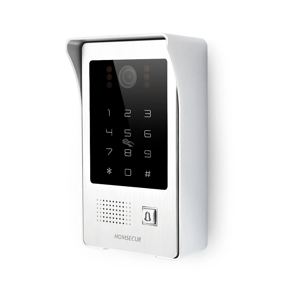 IP65 Intercom Doorbell Camera B09AF Password RFID Access 110° View Angle for HOMSECUR 4 Wire Tuya 1080P HD Video Home DoorPhone