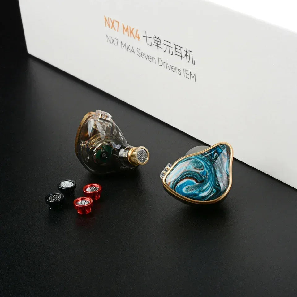 7 Driver Hybrid IEMs Wired Earphones with Filters | Tidesmit Tidesmit