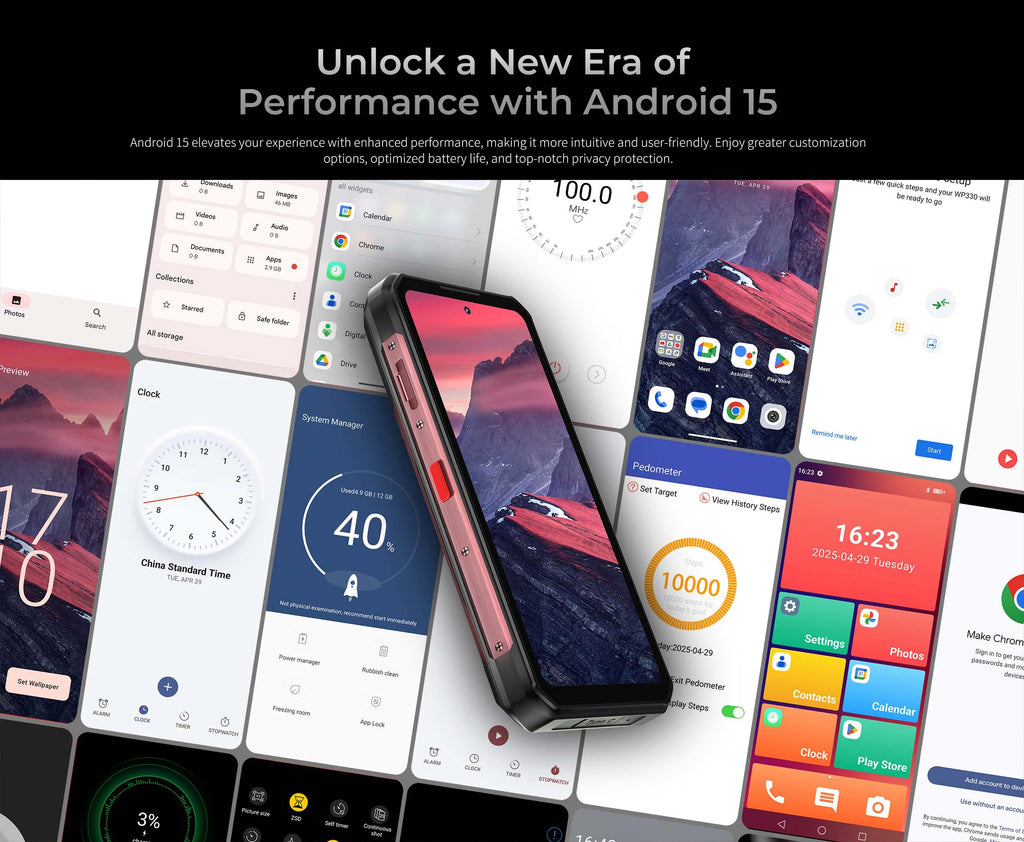 Oukitel WP56 5G Rugged Smartphone 12GB+512GB 45W Android15 Mobile Phone 16000mAh 6.78"FHD+ 108MP Camera 120Hz oukitel Cell Phone