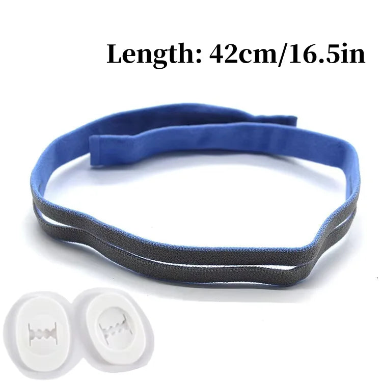 CPAP Elastic Headband Mask P10 Nasal Pillow Mask Includes 2 Adjustment Clips Suitable for Resmed Airfit P10 Nasal Mask Headband