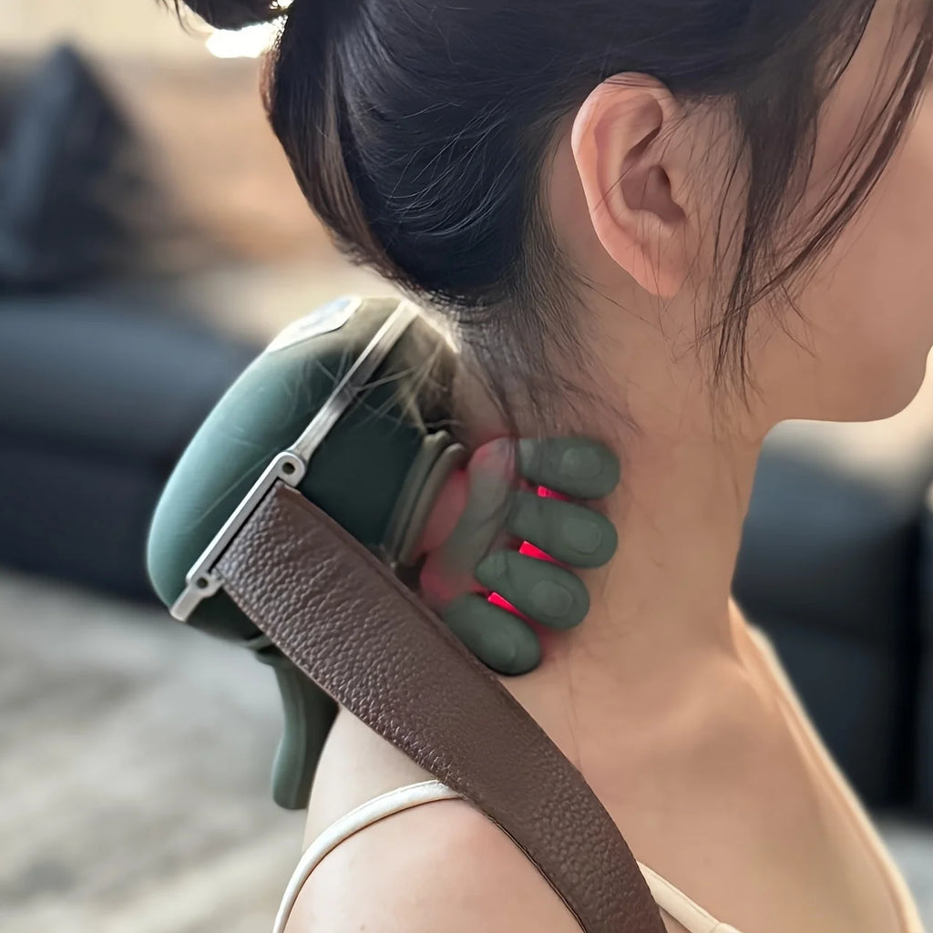 Neck and Shoulder Massager with 6D Nodes - Deep Tissue Relief Massage Cushion Tidesmit