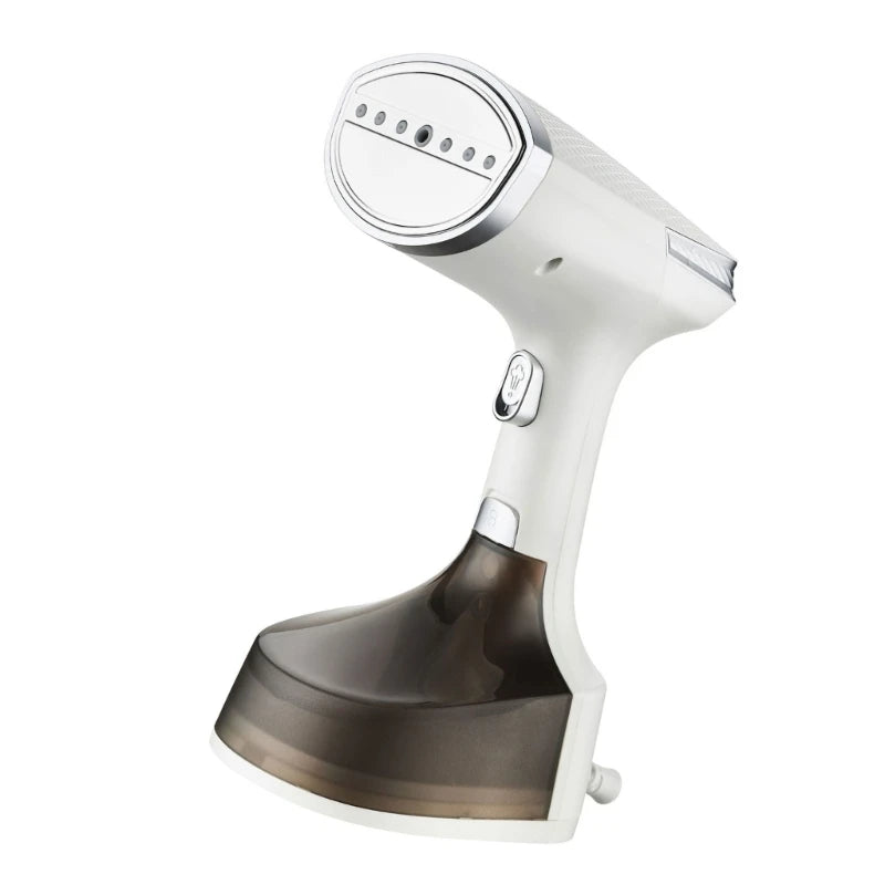 Tidesmit portable handheld fabric iron featuring ergonomic ABS texture for efficient wrinkle removal while traveling