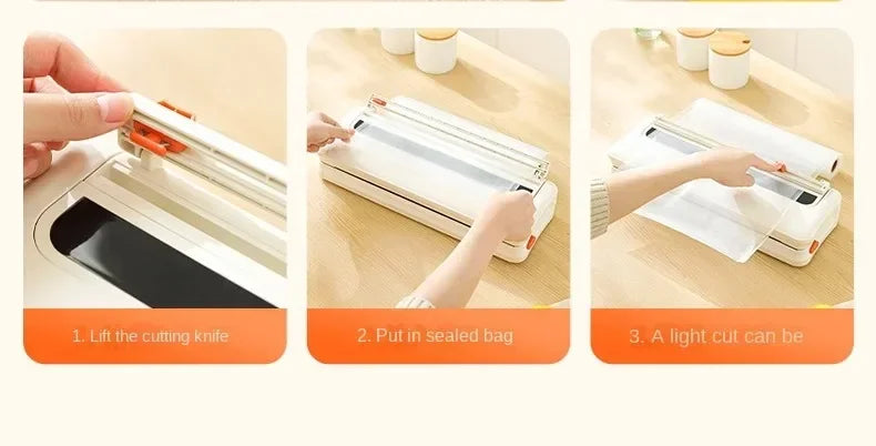 CENRR NEW Electric Vaccum Sealer Dry/Wet Food Packaging Machine Bag Sealing With UV Food Cutter Food Vacuum Packaging Machine