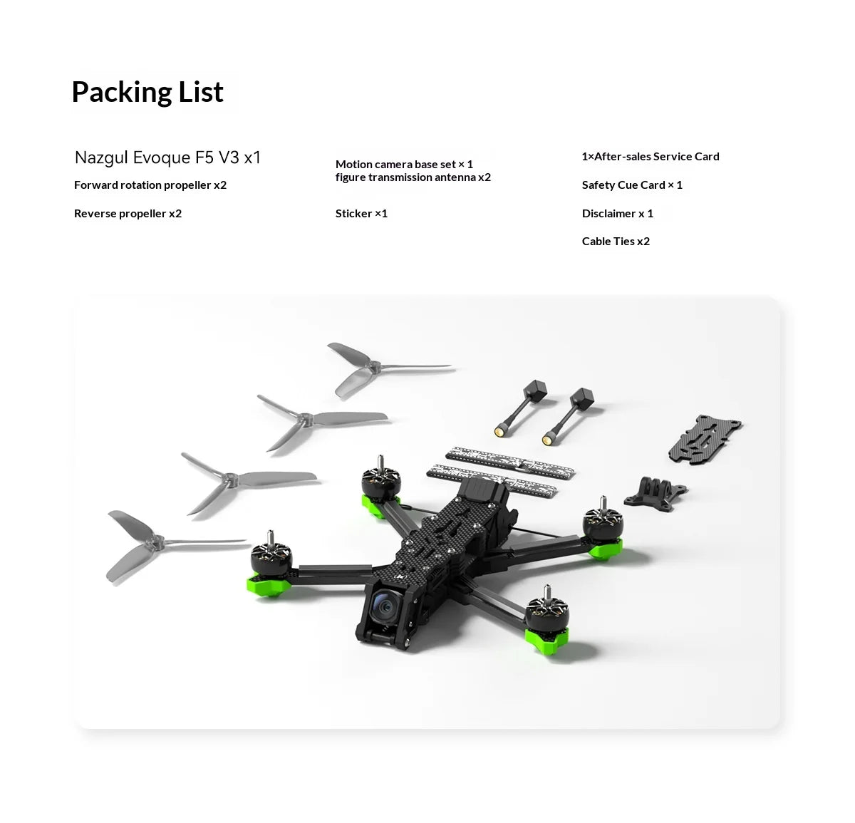 Nazgul Evoque F5 190km/h 5-Inch Freestyle FPV Drone - ELRS Waterproof Tidesmit