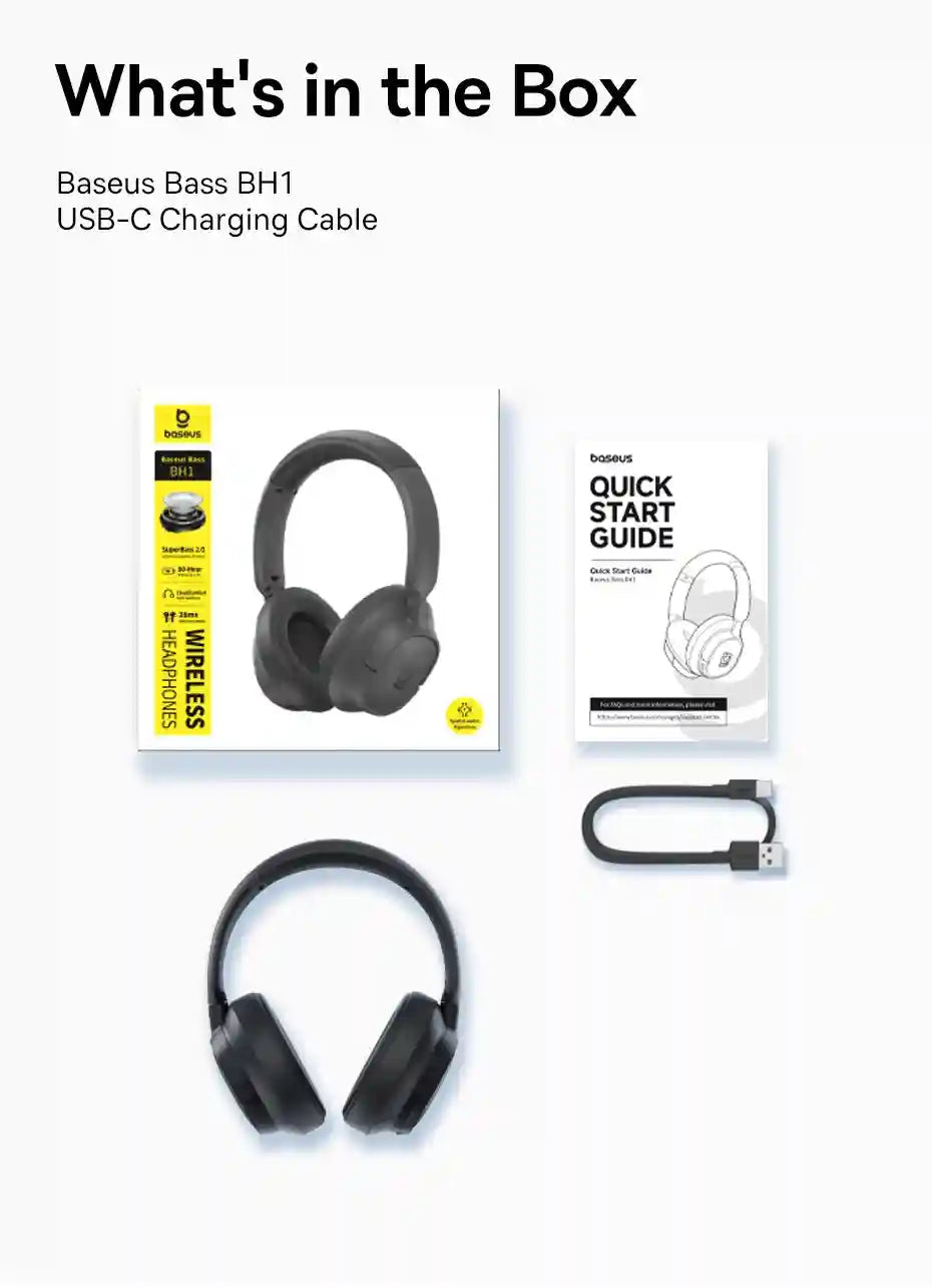 Wireless Headphones Over-Ear with 80-Hour Battery Life | Tidesmit Tidesmit