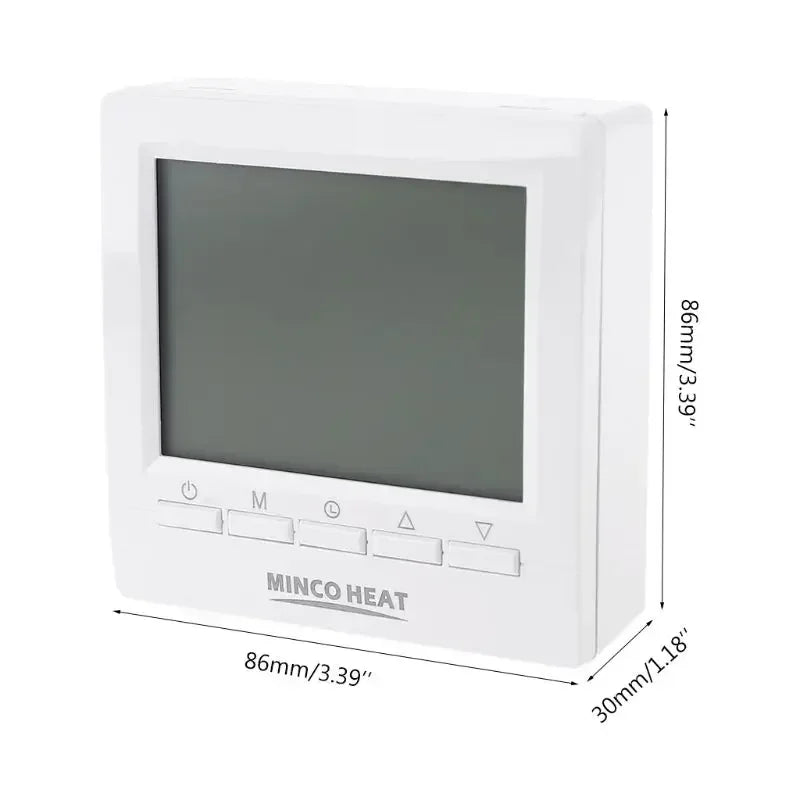 Wall-Mounted Boiler Thermostat, Wired Boiler Controller, Battery-Powered Intelligent Thermostat, Water Floor Heating Controller