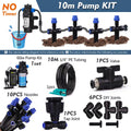 1/4" 60w Self-priming Pump Timed Kit w/ 4/6mm Adjustable Sprinkler Dripper Lawn Plant Pot Garden Irrigation Auto Watering System