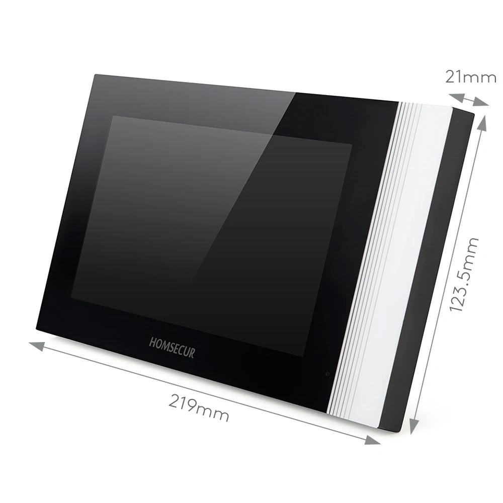 HOMSECUR 7” WIFI Tuya APP 4 Wire Video Door Phone Intercom System 1 Doorbell Camera 1 Indoor Monitor