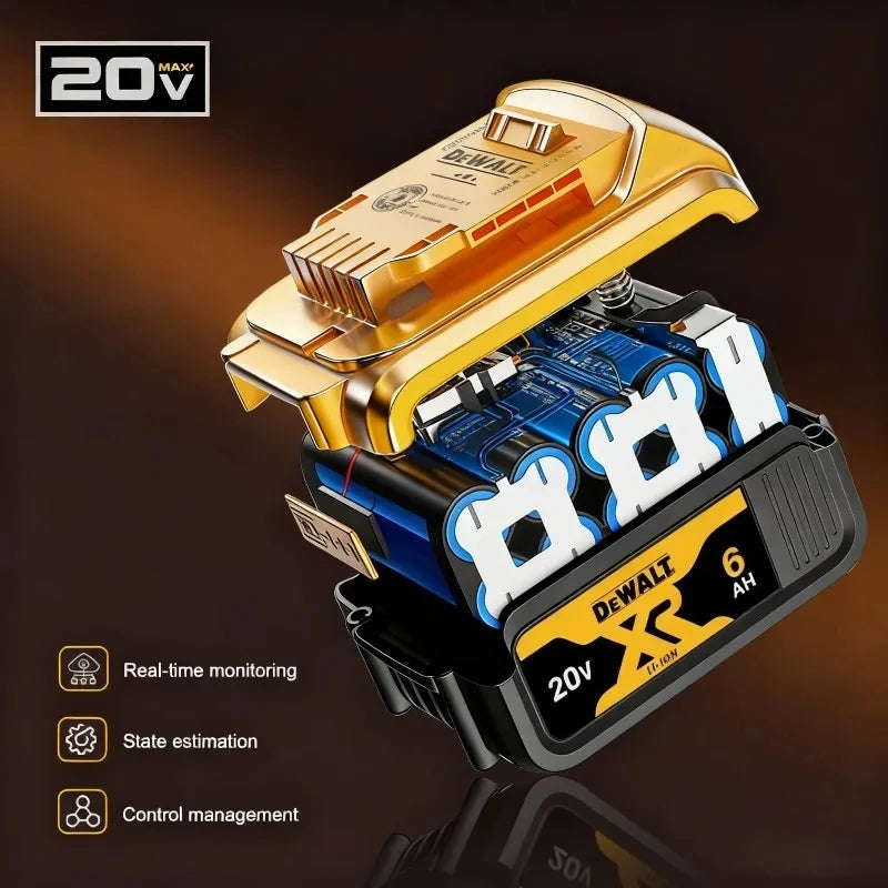 DeWALT 100% Original Battery 20V/60V 9000mAh MAX FlexVolt for DCB200 DCB205 DCB206 DCB209  Power Tool Battery Air Transpor