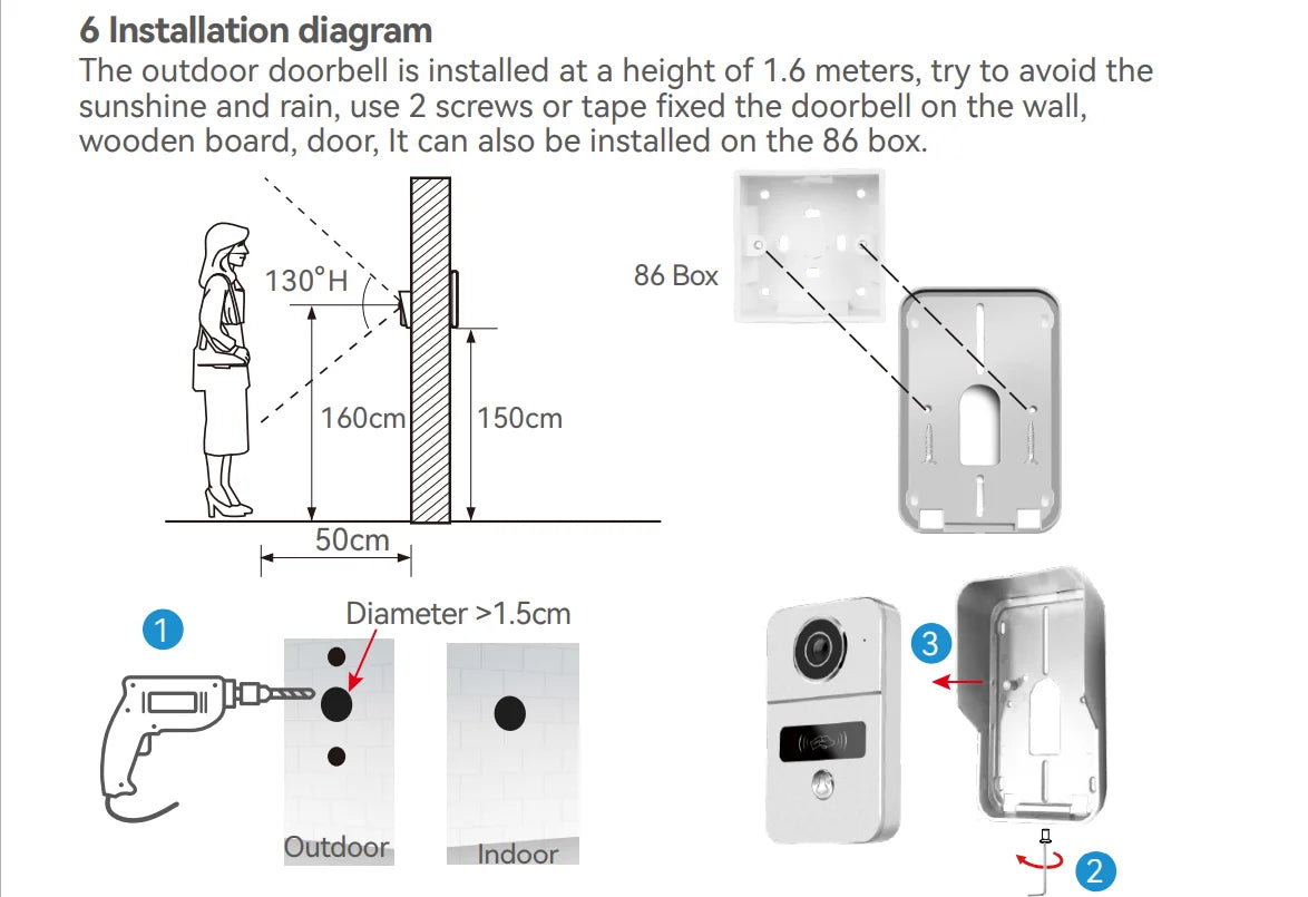 1080P Video Intercom Wifi 7/10 Inch Monitor Kit for Apartment System Home Security 2 Wire Doorbell Card Swipe Private House Tuya