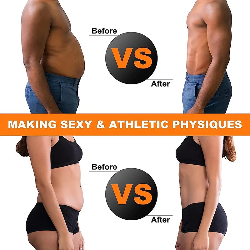 EMS Abdominal Toning Belt - Rechargeable Electric Muscle Stimulator Body Shaping Massage Equipment Tidesmit