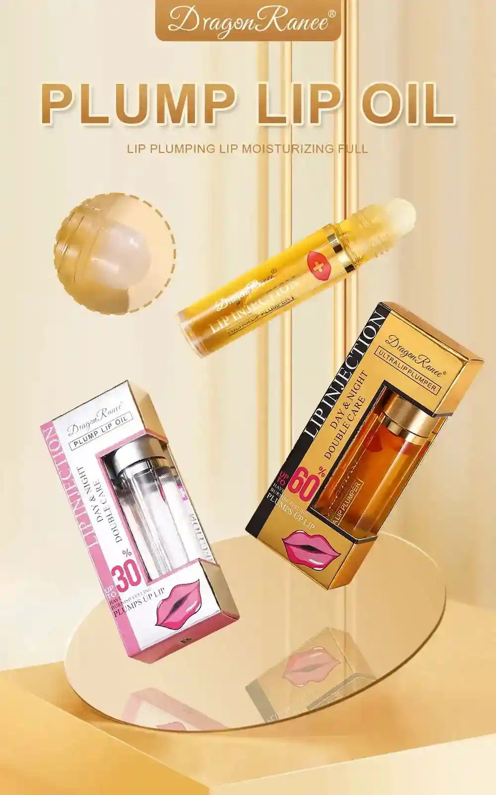 Lip Plumper Oil Hydrating Serum - Nourishing Care for Fuller Lips Lip Care Tidesmit