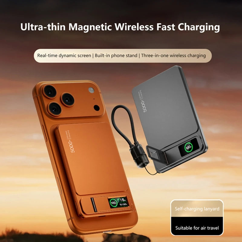 Magnetic Wireless Power Bank 10000mAh for iPhone with PD Fast Charging Tidesmit