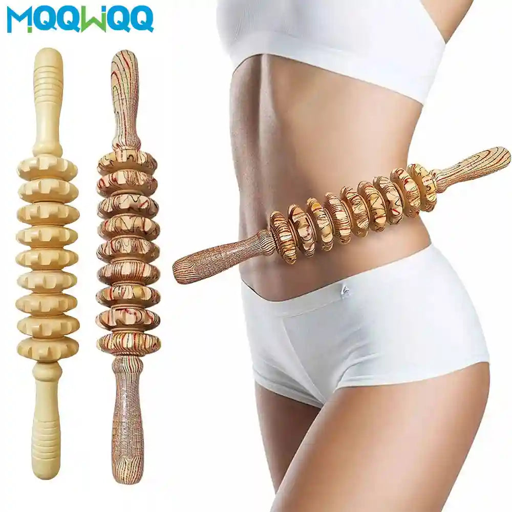 Wooden Massage Roller Stick for Deep Muscle Relief & Recovery Eye Massage Instrument Tidesmit