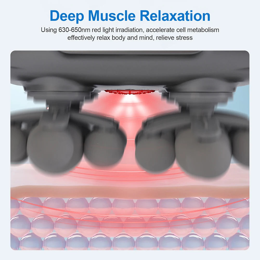 Fascia Gun 22 Head Deep Tissue Percussion Massager - Ergonomic Recovery Fascia Gun Tidesmit