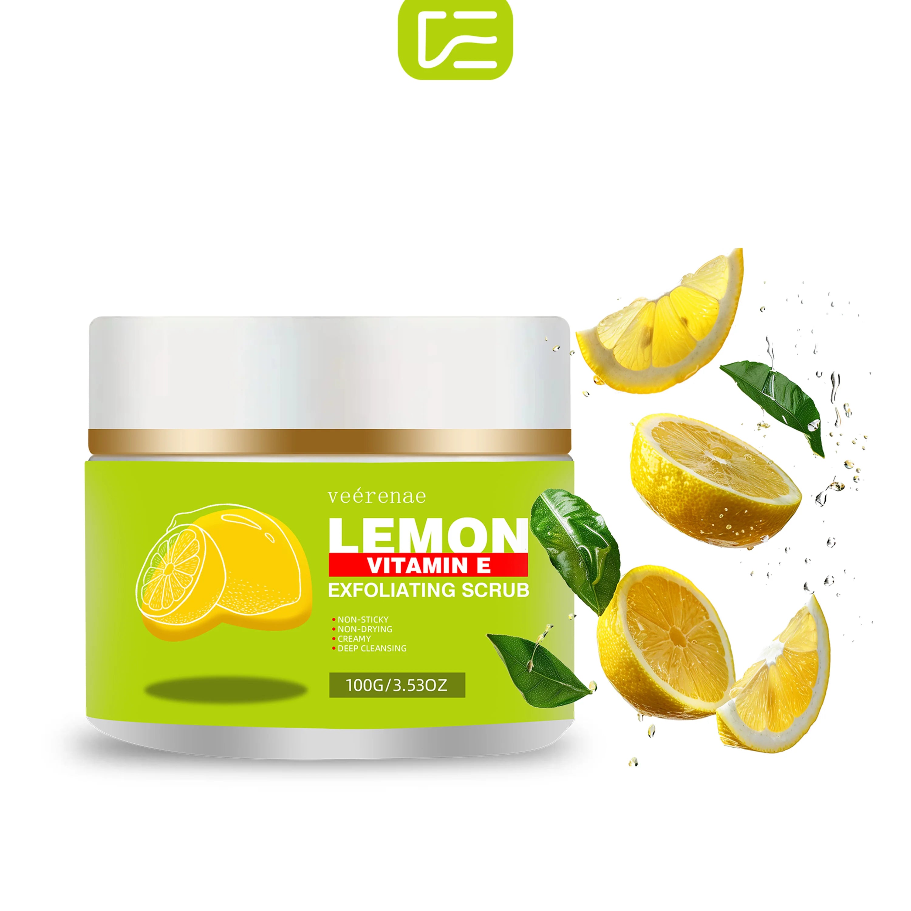 Lemon Vitamin E Exfoliating Scrub | Professional Hypoallergenic Skincare 150g Scrubs Treatments Tidesmit