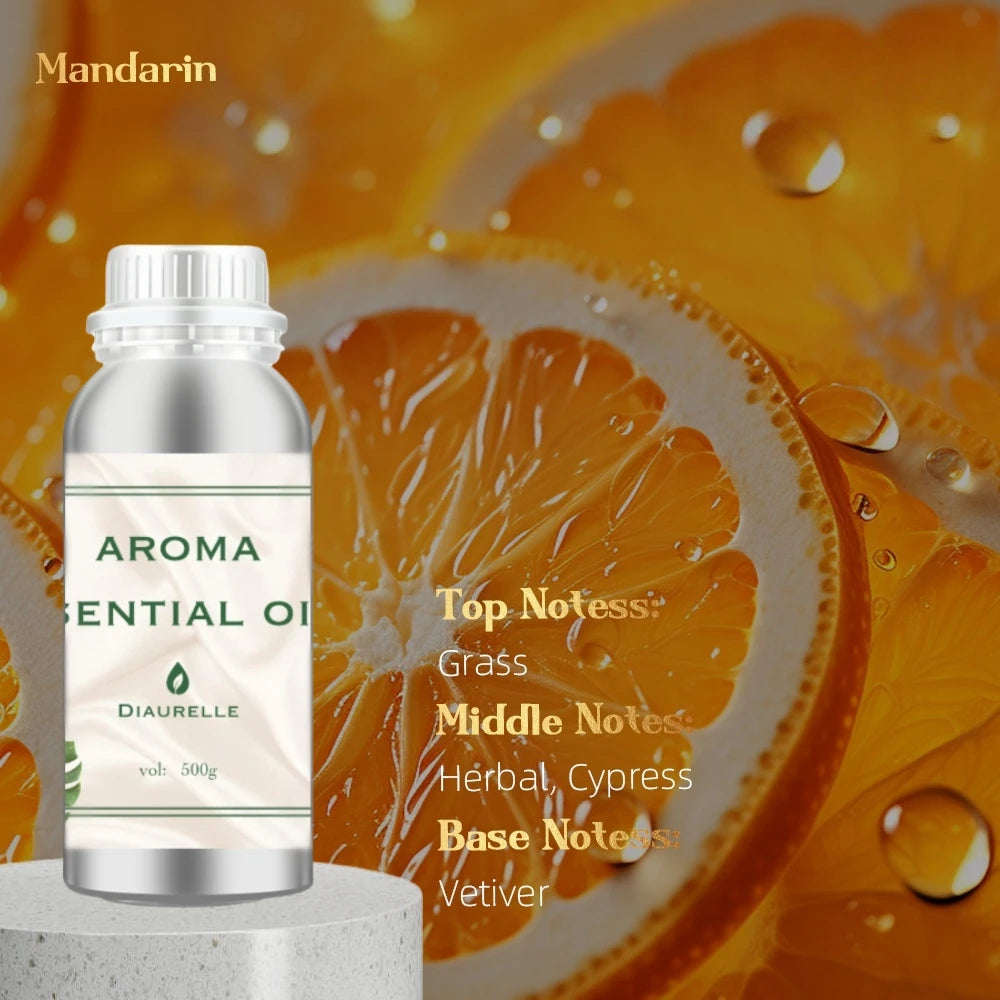 500ML Flower Aventus Essential Oil Home Air Freshener Pure Plant Essential Oil Hotel Room Fragrance Diffuser Oils Air Purifier