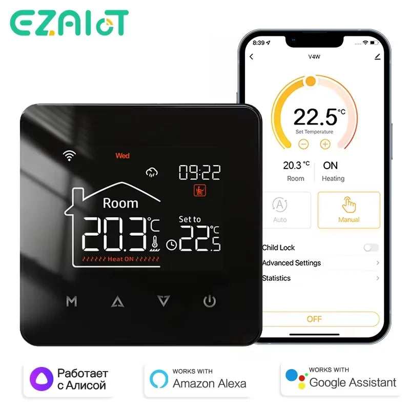 WiFi Smart Thermostat for Electric & Water Floor Heating | Tidesmit Tidesmit