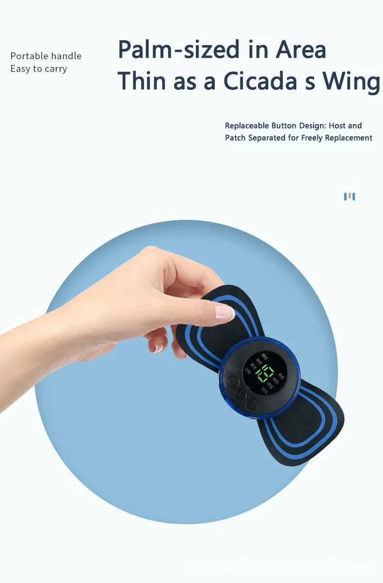 Portable Electric Massager for Muscle Relief - 8 Mode Wellness Device Massage Cushion Tidesmit