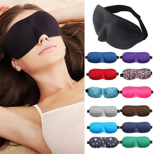 Soft 3D contoured sleeping mask weighted sleep masks with adjustable strap in multiple colors for men and women.