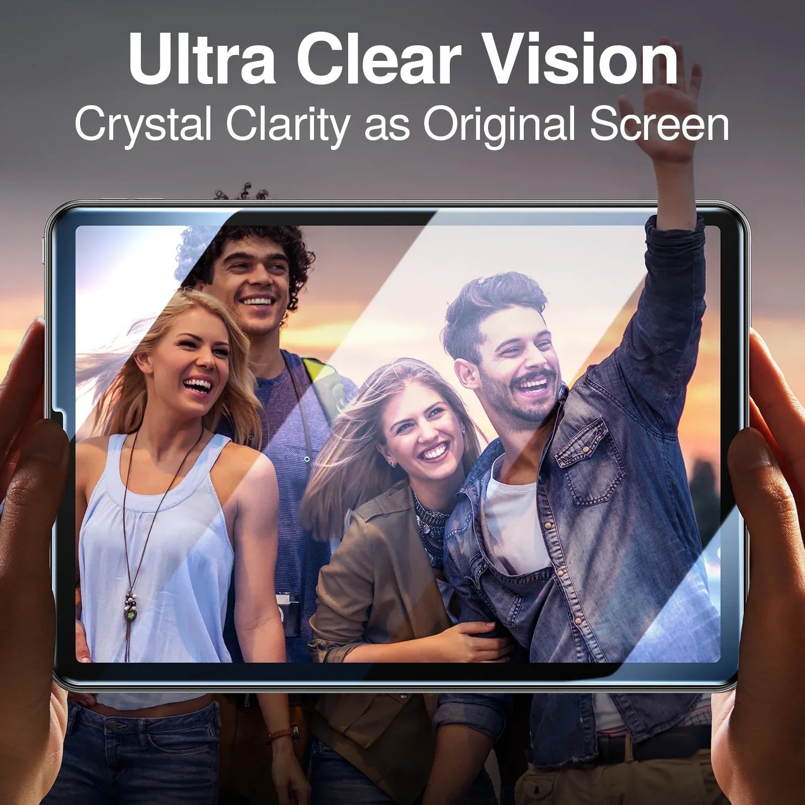 iPad Screen Protector 9H Tempered Glass for iPad Pro, Air, and Mini Tidesmit