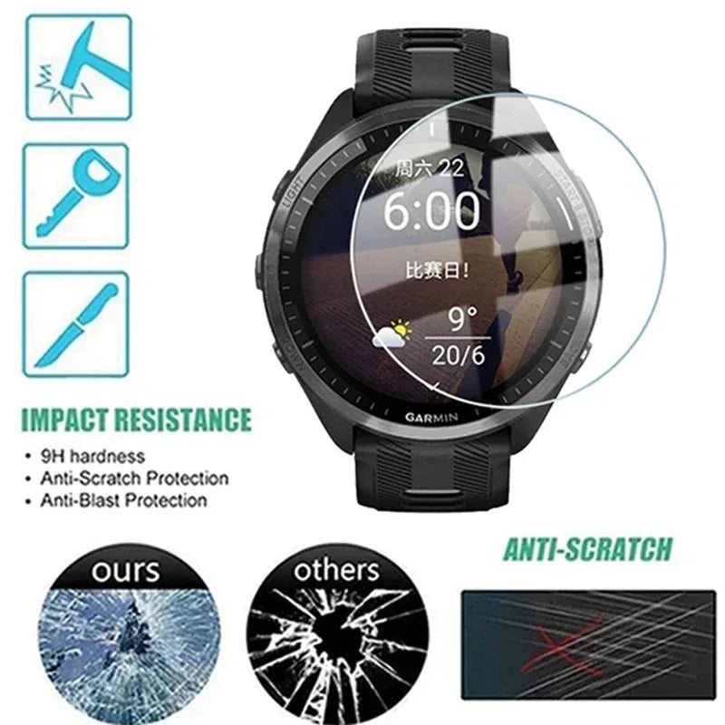 Garmin Forerunner Screen Protector – Anti-Scratch 9H Tempered Glass Tidesmit