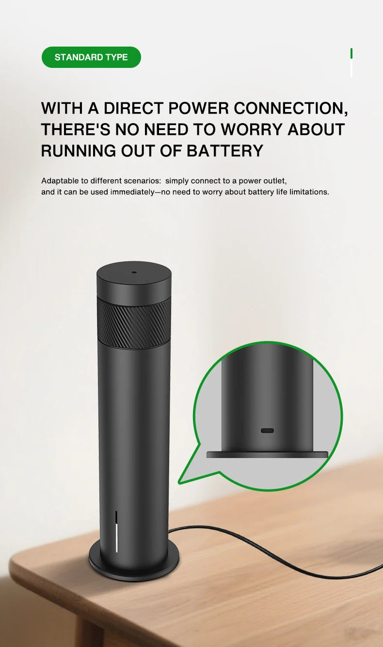 200m³ Smart Electric Essential Oil Diffuser Battery Smell Distributor Fragrance Waterless Bluetooth Scent Device Home Room Hotel