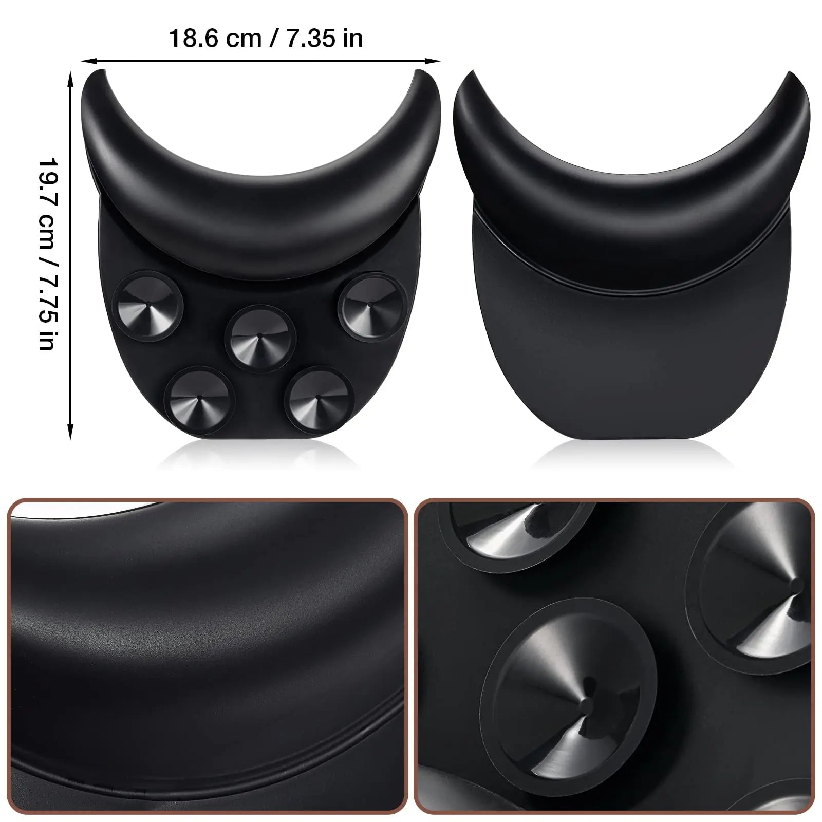 Shampoo Bowl Neck Rest - Non-Slip Silicone Salon Cushion for Comfort Massage Chairs Tidesmit