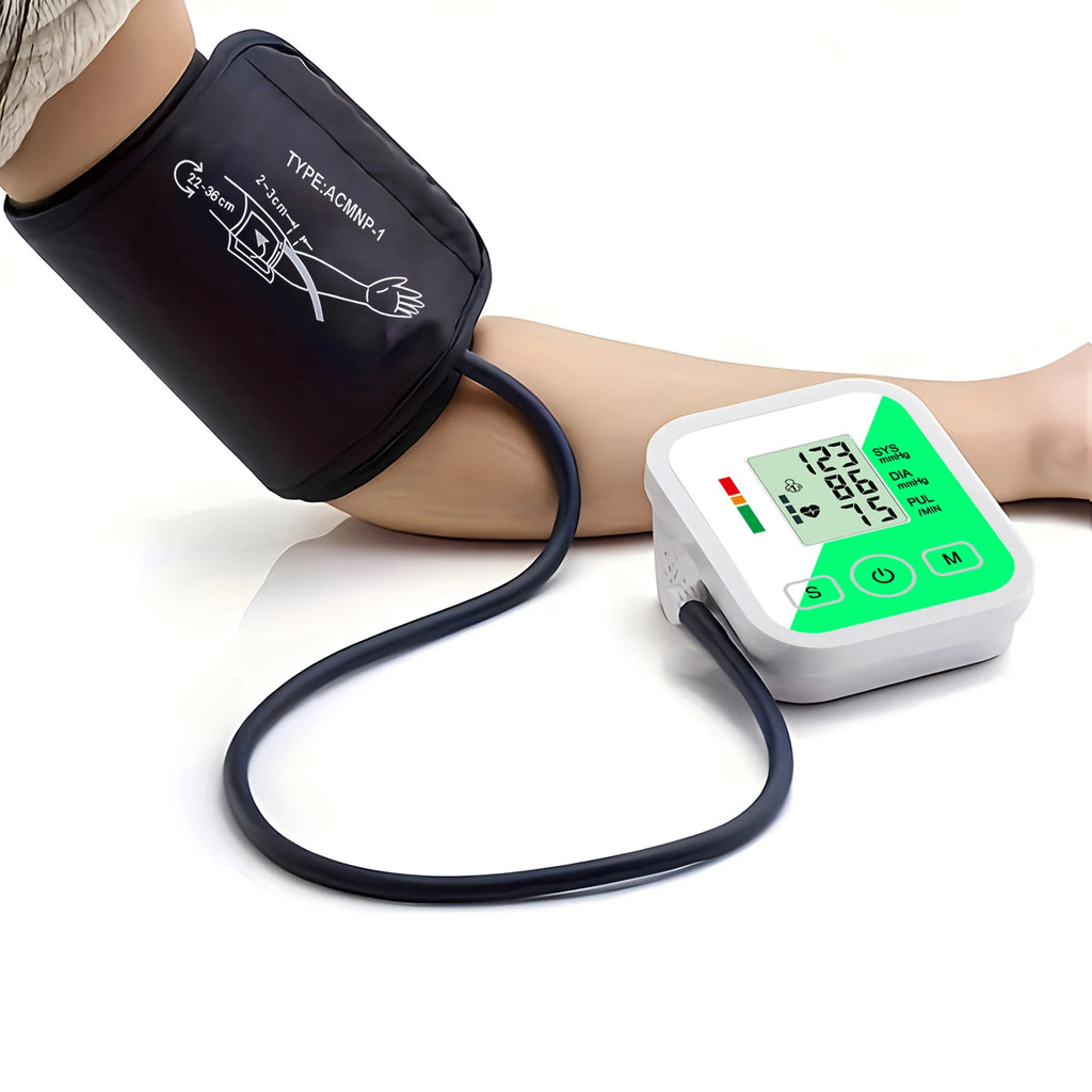 Digital Arm Pulse Blood Pressure Machine Medical Tensiometer Health Care Automatic Tonometer Household Meter