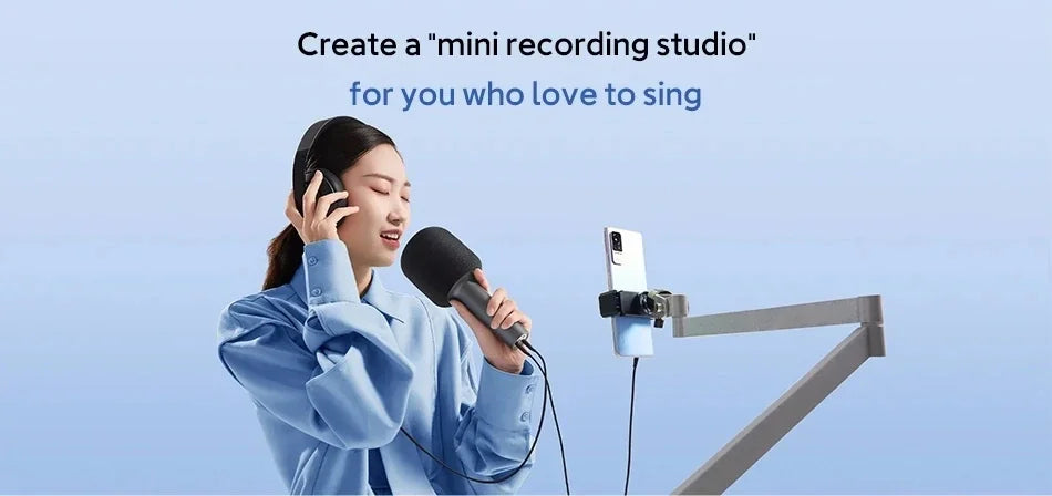 Mijia K-Song Microphone wireless bluetooth 5.1 DSP Noise Cancellation Stereo Sound Effect Double Duet with 9 Kinds Sound CN