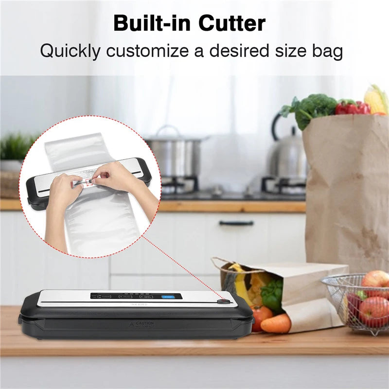 INKBIRD 3rd Vacuum Sealer with Starter Kit -80KPA Strong Suction Kitchen Household Food Vacuum Sealer Machine for Meat,Vegetable