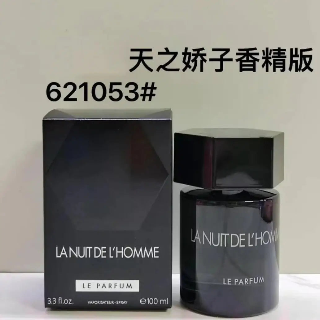 La Nuit de L'Homme Le Parfum: Oriental woody grapefruit scent in a sleek black bottle, 100ml men's EDP fragrance.