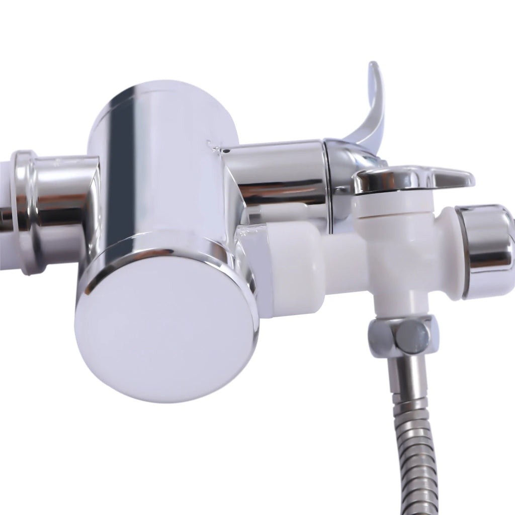 3000W Electric Faucet with Shower 360° Rotating Faucet Heater Digital Display 30-60℃ Water Faucet for Kitchen Bathroom
