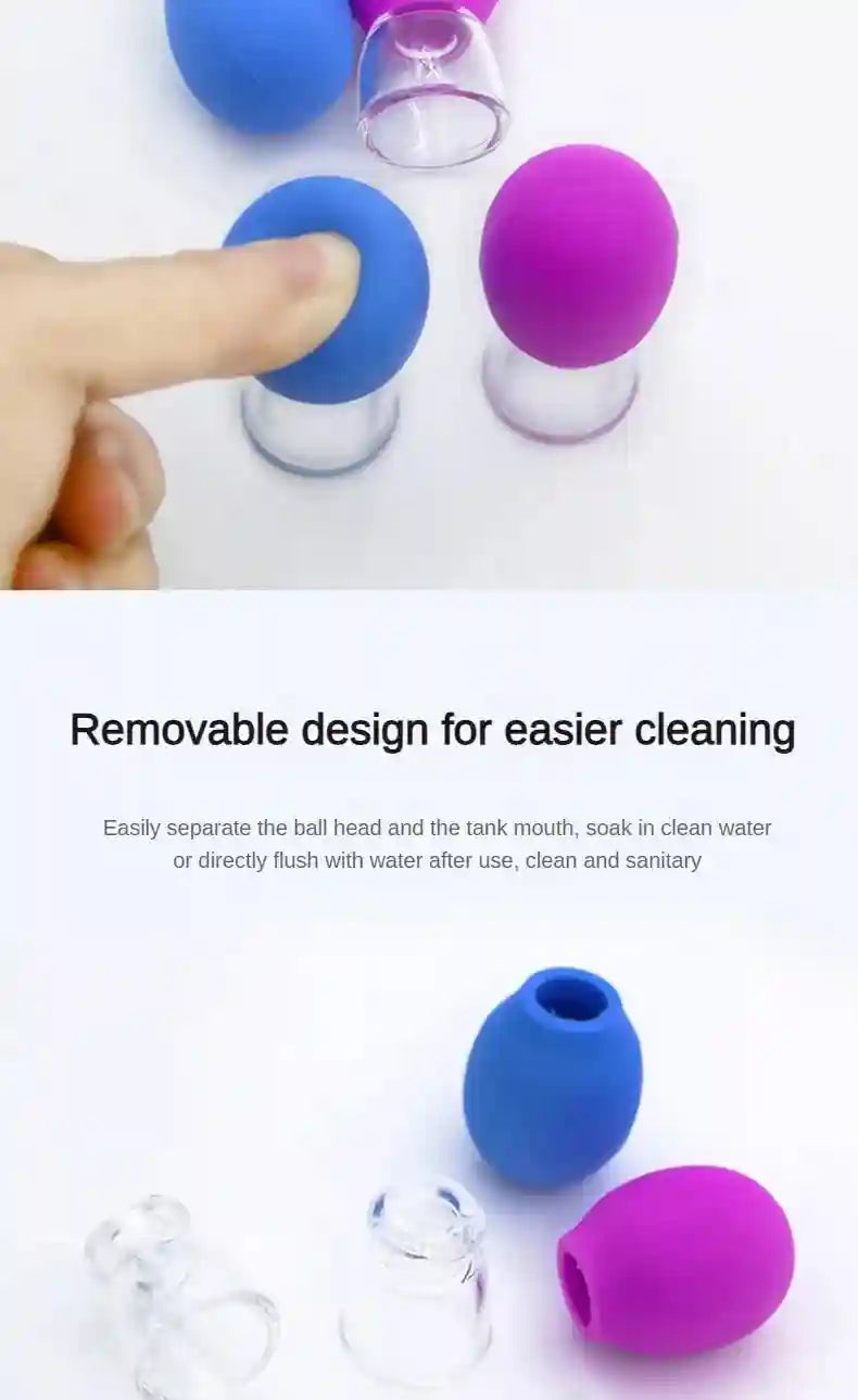 Silicone Cupping Massage Set - 5 Piece Deep Tissue Relief for Body Eye Massage Instrument Tidesmit