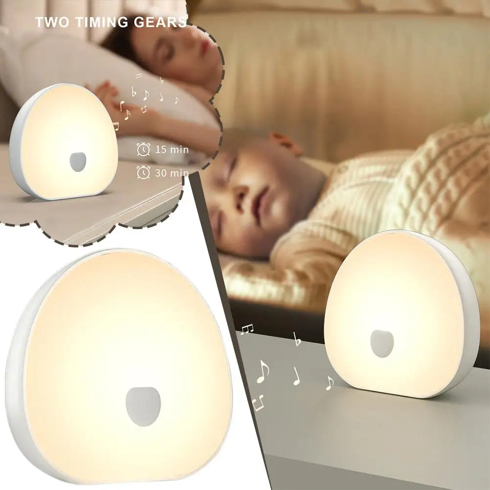 RGB Sleep White Noise Machine 2ith Soothing Sound Touchable Rechargeable LED Night Light Relaxing Audio & Sleep Lamp For Baby