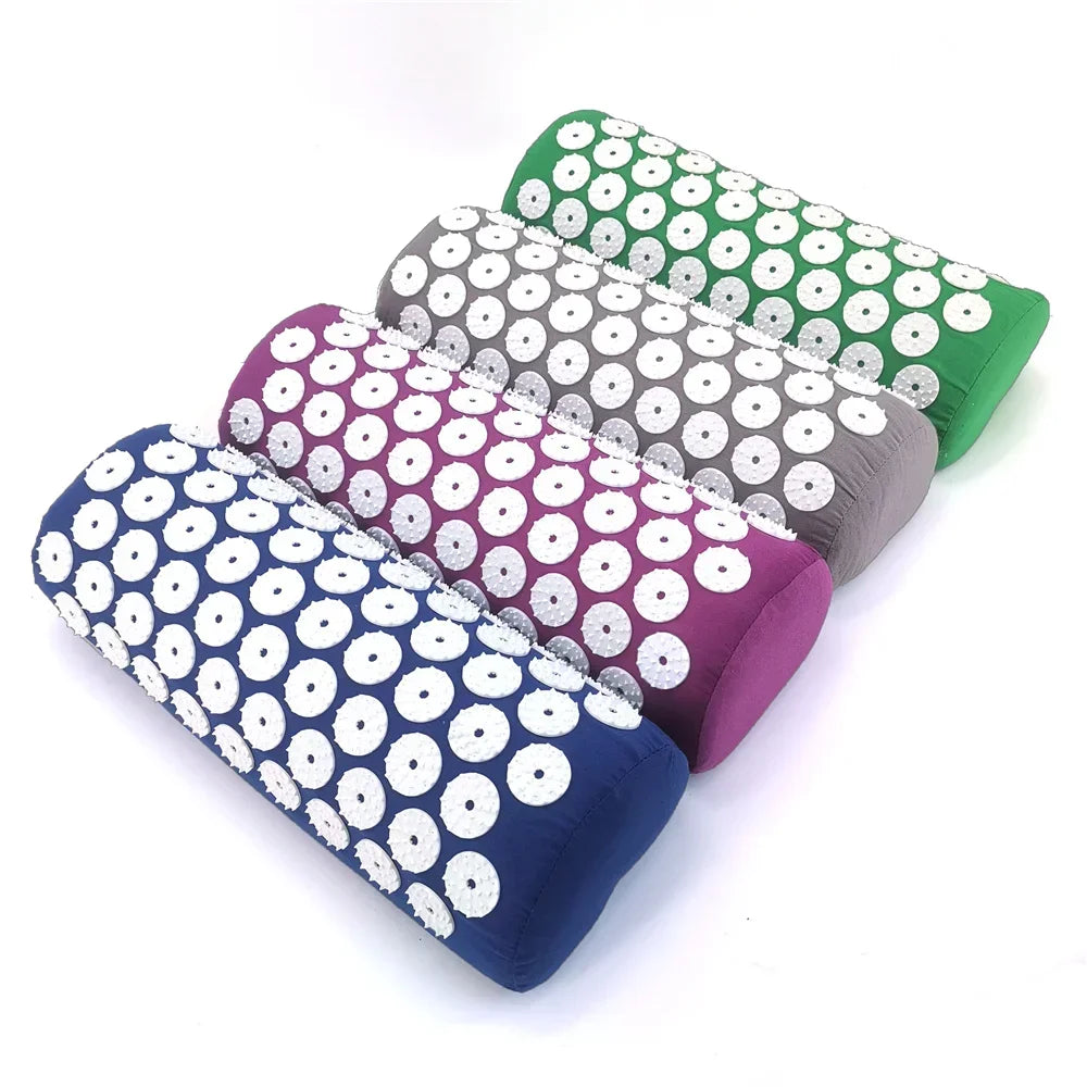 Profession Acupressure Massage Yoga Mat Touchpoints Relieve Back Body Pain Stress Spike Mat Acupuncture Mat with Pillow Cover