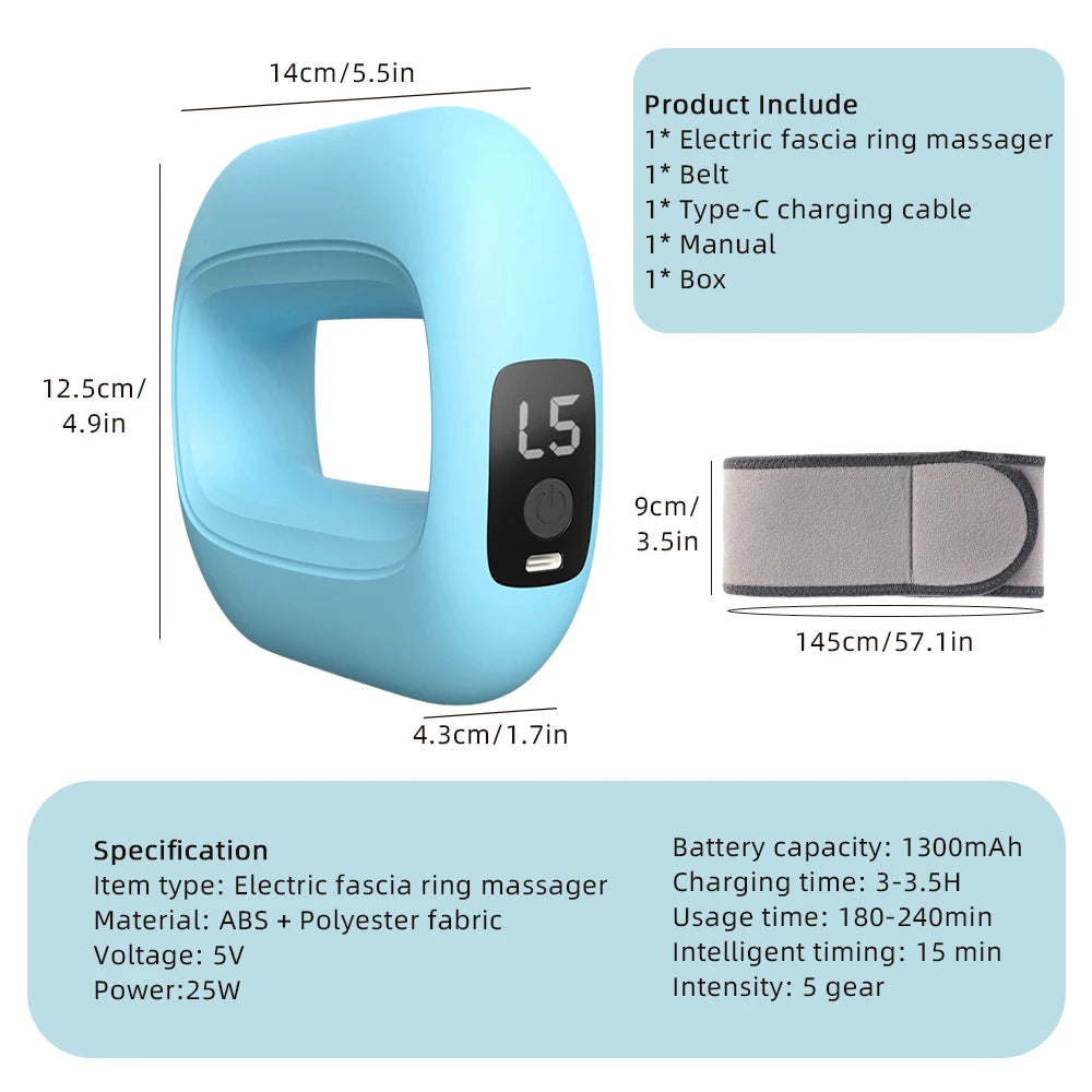 Fascia Gun Massage Ring - Deep Tissue Percussive Therapy Tool Violet Fascia Gun Tidesmit